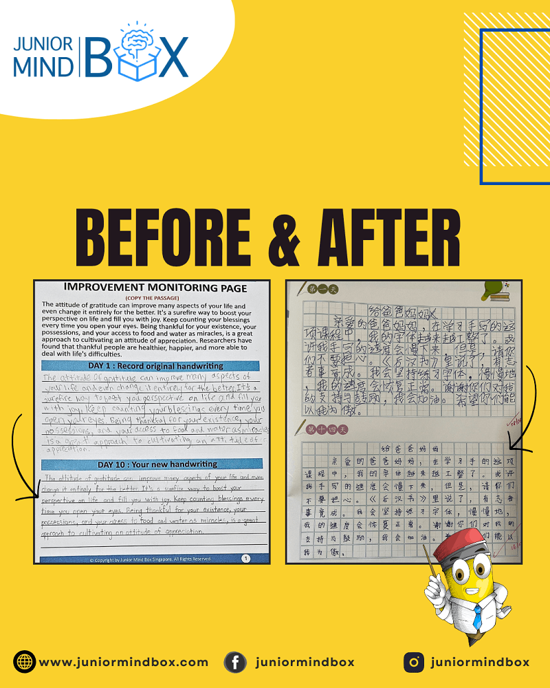 handwriting improvement before and after